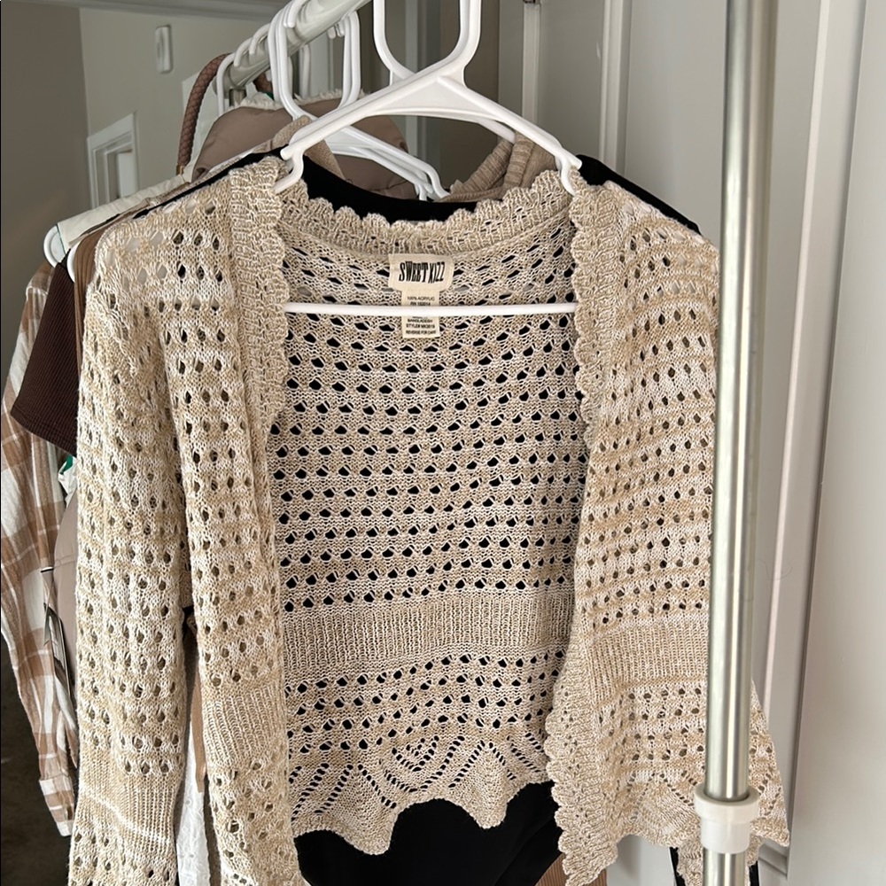 Vintage Cream Knit Sweater